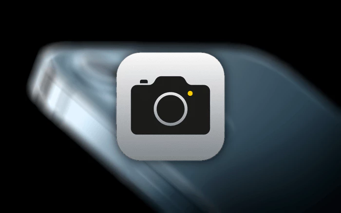 iPhone 이미지 위 iPhone 카메라 App 아이콘