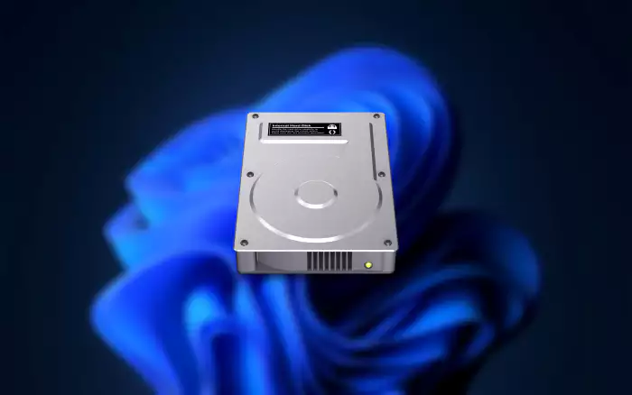 Windows 바탕화면과 하드드라이브 이미지